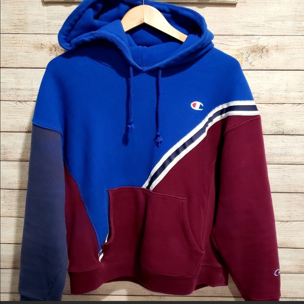 Champion Color Block Varsity Hoodie